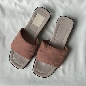 Pink Gucci Slides